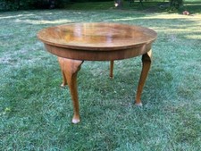 Mid Century Round Walnut