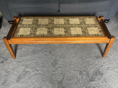 Vintage walnut long tile - tile, top